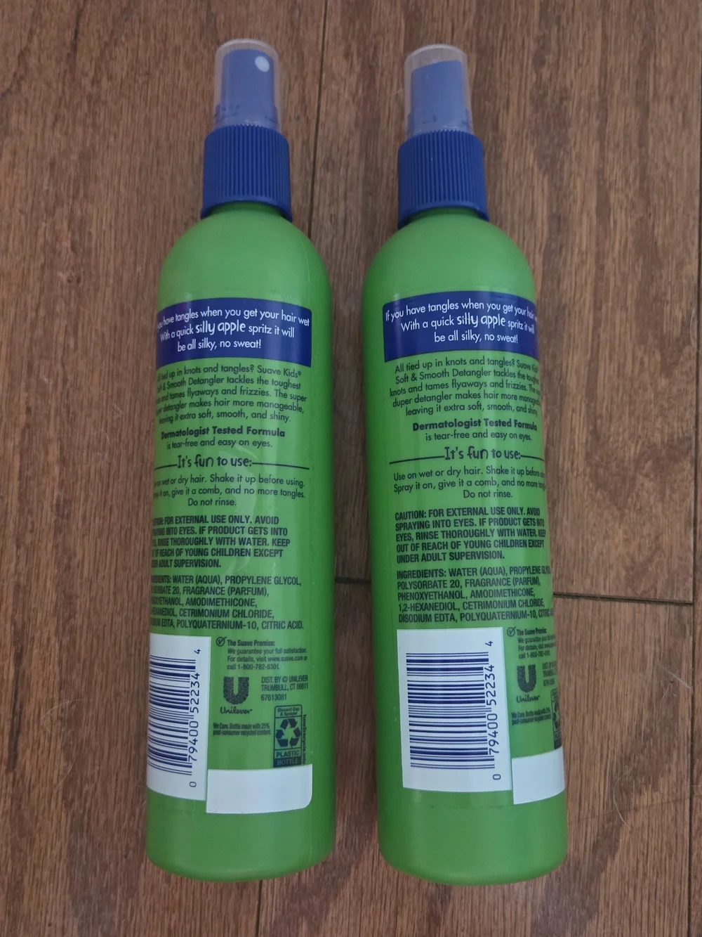 2 Suave Kids Silly Apple Detangler Spray - Green